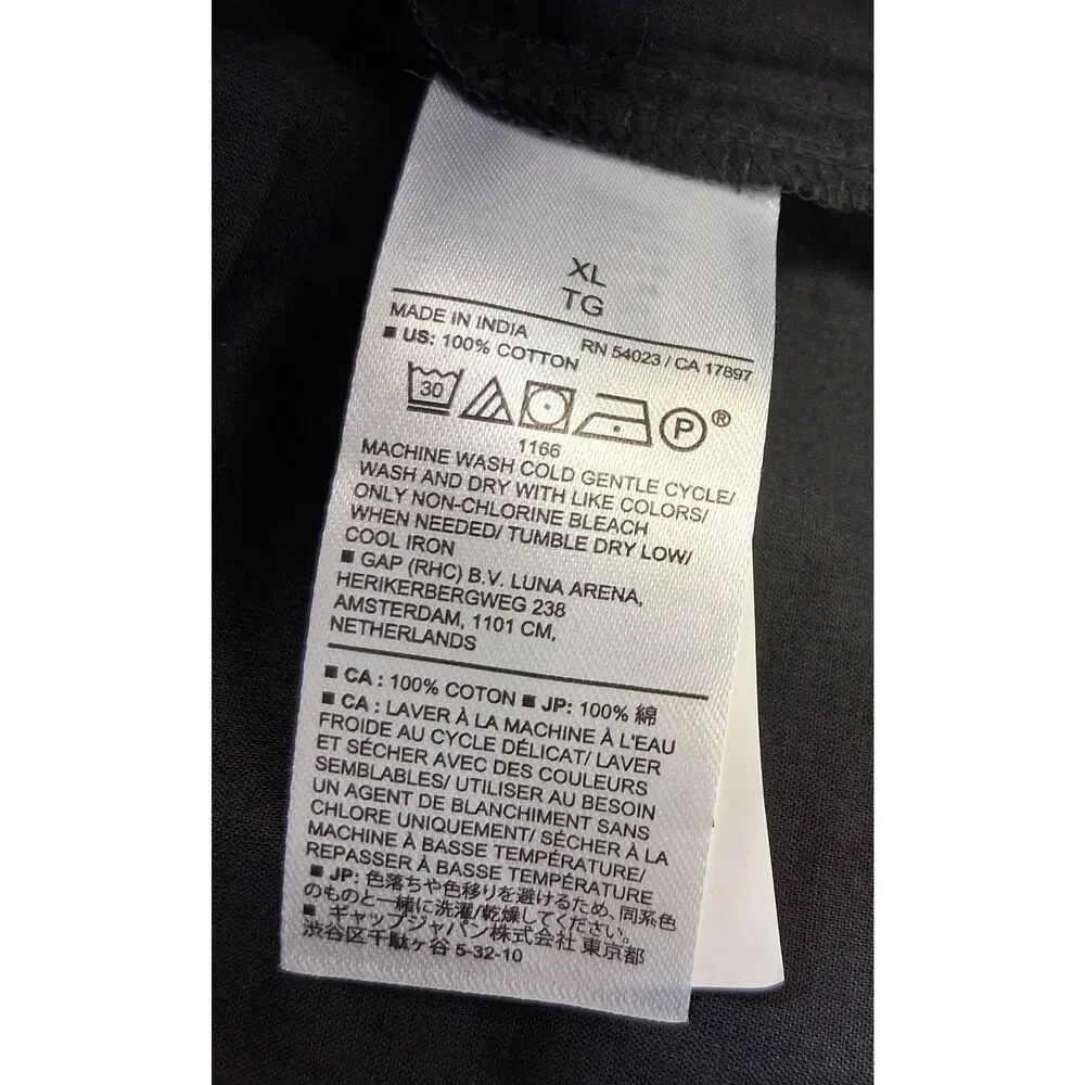 Banana Republic womens xl balloon sleeve shirt black blouse cotton lightweight - Picture 8 of 9